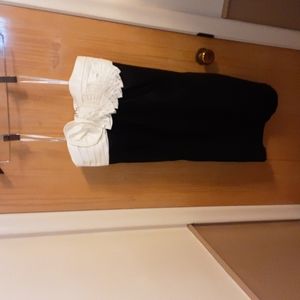 City Triangles junior size 7 black and white dress